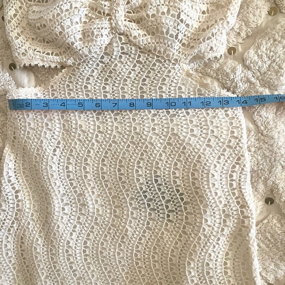 NWT Anna Sui x Free People Crochet Lace Cutout Midi Dress - Picture 7 of 9